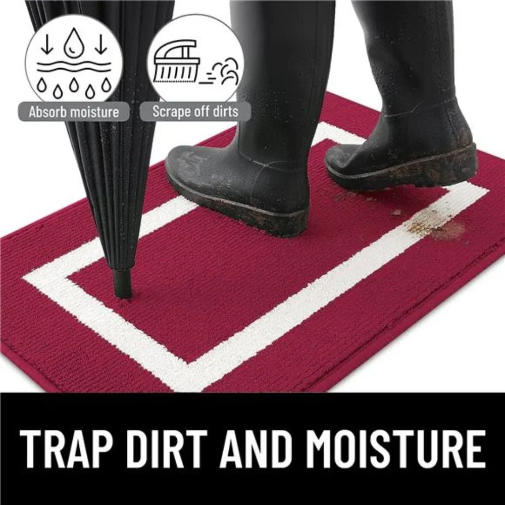 Indoor Door Mat, 32x20, Non-Slip Absorbent Resist Dirt Entrance Mat, Washable